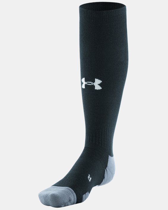 Unisex UA Team Over-The-Calf Socks, Black, pdpMainDesktop image number 2
